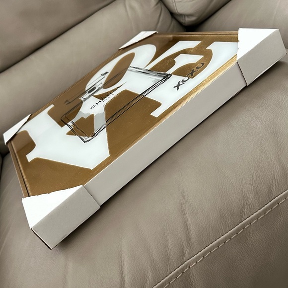 NEW L O V E VALENTINES XOXO WALL ART ACRYLIC GLASS WOODEN FRAME DECOR - Picture 4 of 5